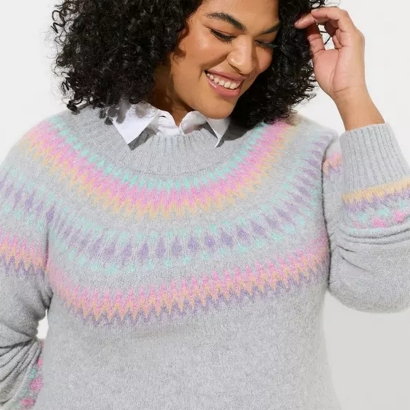 Torrid Mini Vegan Cashmere Mock Neck Sweater Dress NWT Sz1-14/16 - Picture 2 of 10